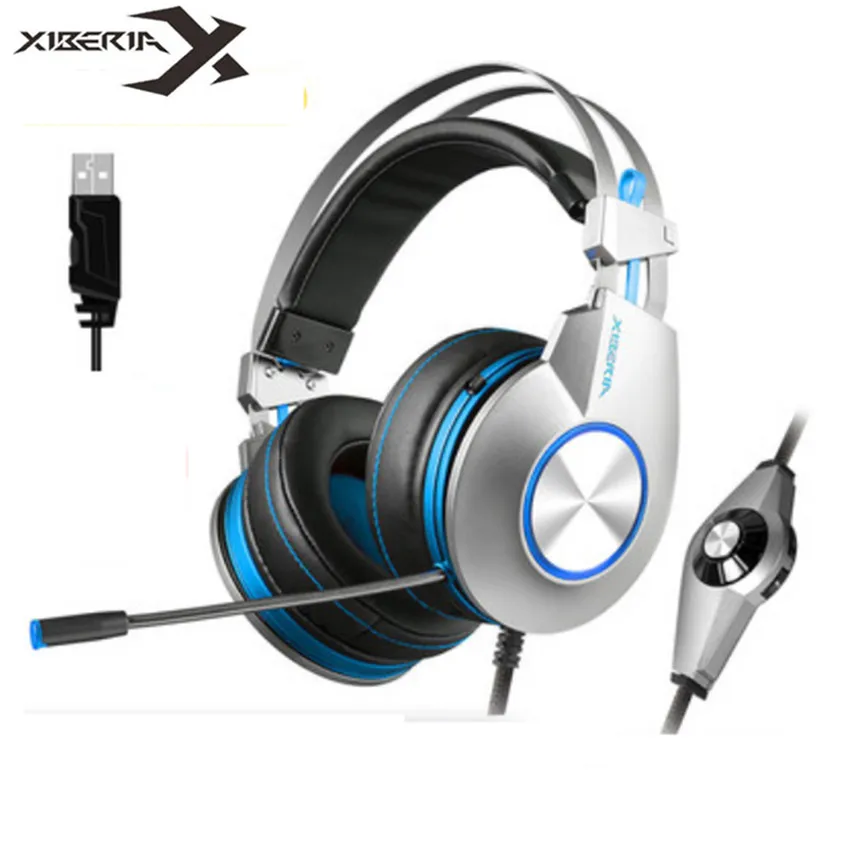 XIBERIA K5 PC игровая гарнитура Наушники Игровые наушники для компьютера Шлем USB 7 1