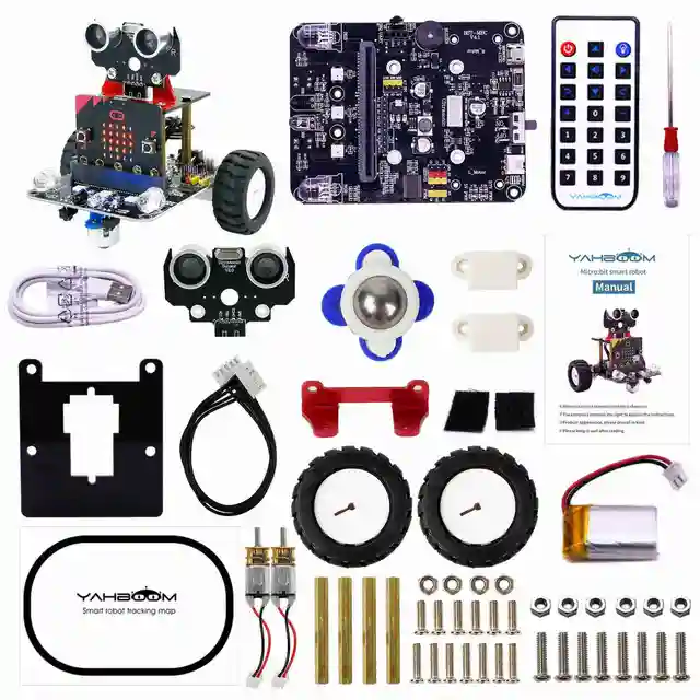 Yahboom Cute Programmable Robot Smart Car for Kids Learning Coding APP IR Control Compatible with Microbit V2 V1 Free Shipping 2