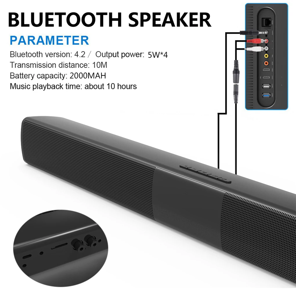 4.2 Bluetooth Sound Bar Wireless and Wired Audio