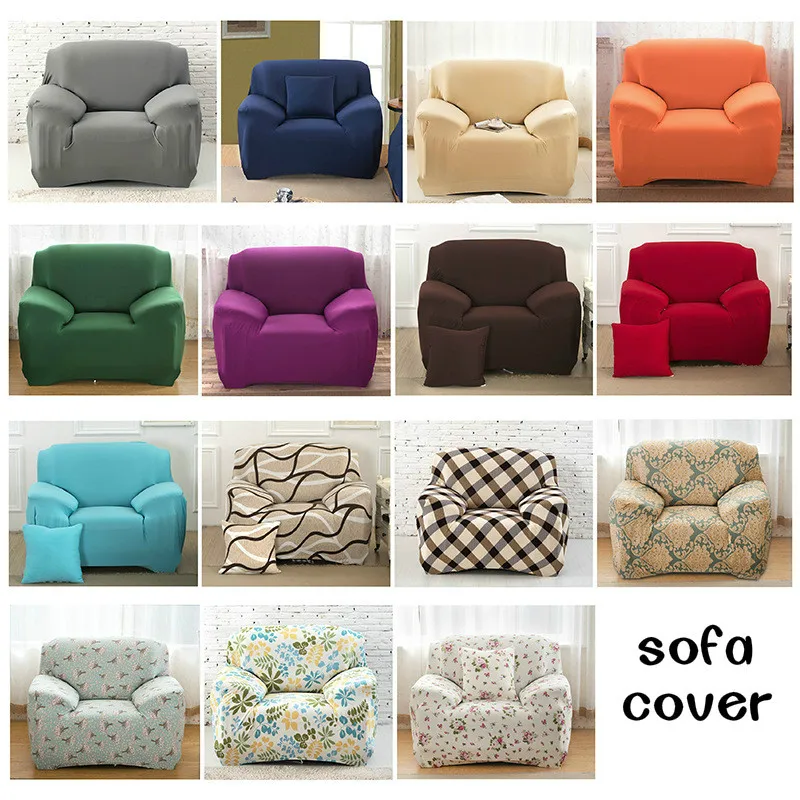 Grigio Elastico Divano Copertura Di Cotone All-Inclusive Stretch Fodera Di Copertura Divano Divano Asciugamano Divano Telo Di Copertura Per Soggiorno 