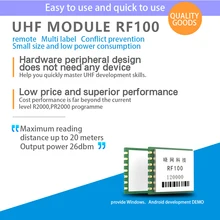 Module UHF RFID à longue portée, petite taille, faible consommation d'énergie, au lieu du PR9200 R2000