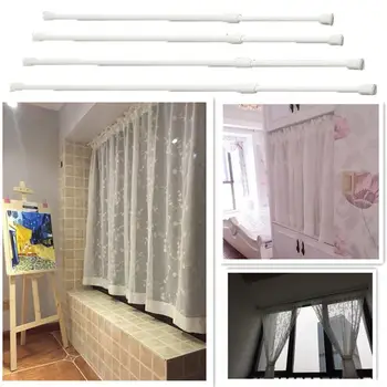 

Spring Telescopic Net Voile Tension Curtain Curtain Rail Loaded Pole Rod