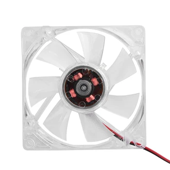 

80mm Blue LED Light 12V 4Pin Mute PC Case Cooling Fan Computer Cooler 11dB Ultra Silent Anti-Vibration Heatsink Cooling Fans