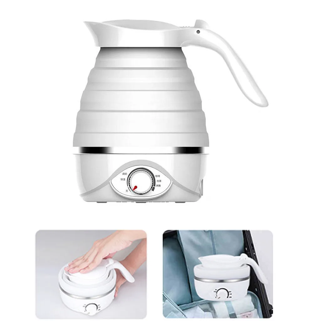 

Portable Electric Silicone Collapsible Folding Kettle Kitchen Camping Hob Gas