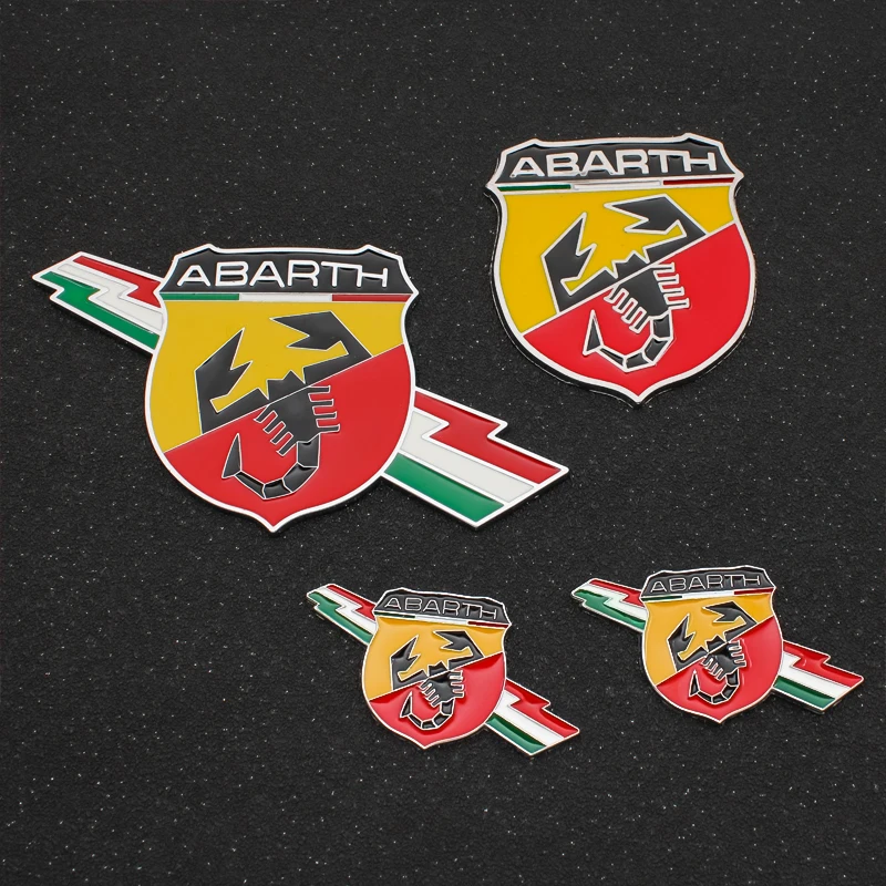 1 шт. Стайлинг автомобиля металлические 3D наклейки с логотипом Abarth наклейка