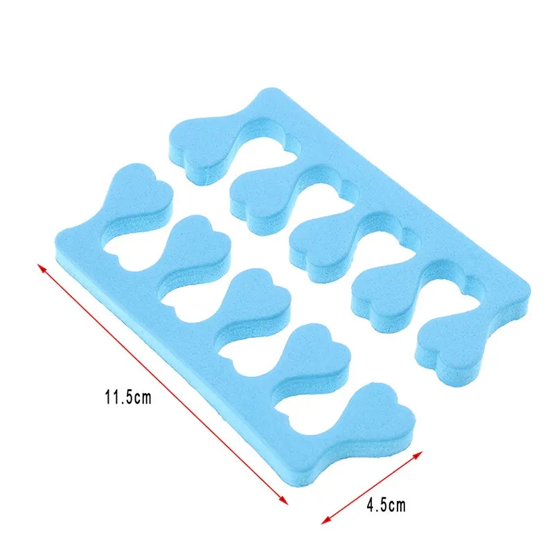 20pcs Soft Foam Sponge Finger Toe Separator Finger Separator Nail Art Feet Care Manicure Pedicure Flexible UV Gel Polish Coating