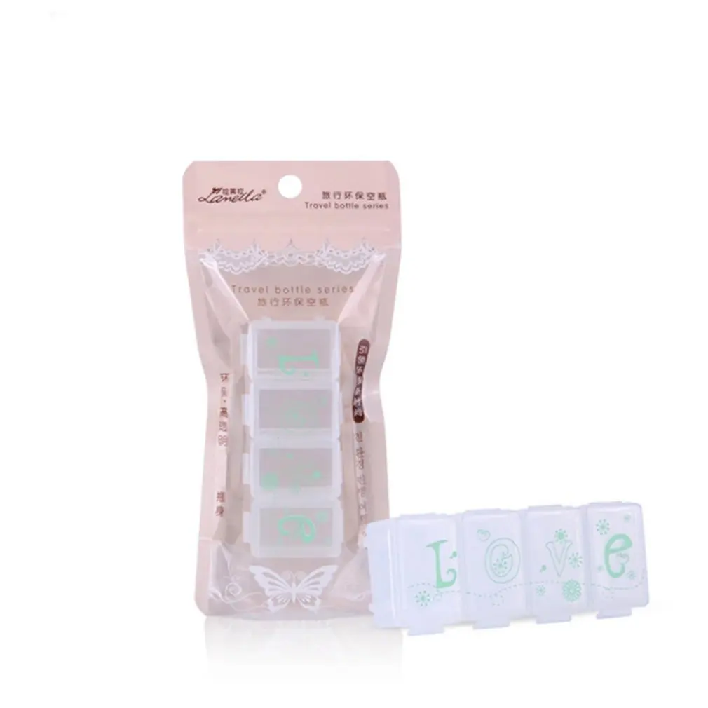 

LAMEILA Plastic Detachable Storage Box Small Medicine Box Jewelry Box Cosmetic Case Portable Box Organizer