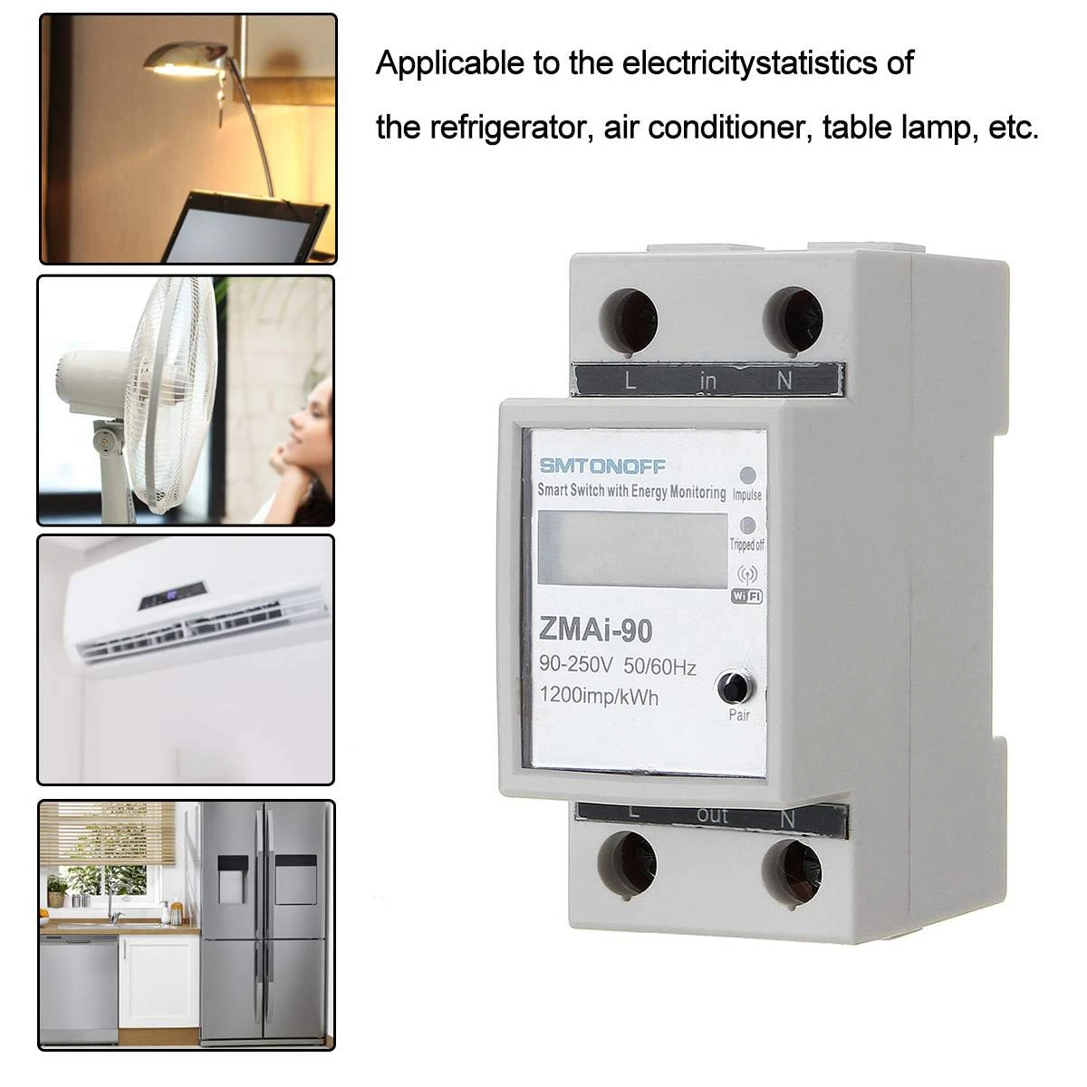 Smart Switches Smart WiFi Smart Geyser timer Energy Meter Works with