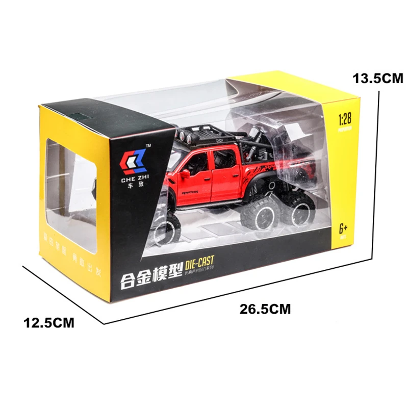 1:32 Ford Raptor F150 High Simulation новая модель F150 из сплава с выдвижной спинкой модель автомобиля игрушка внедорожный автомобиль модель для детей Подарки