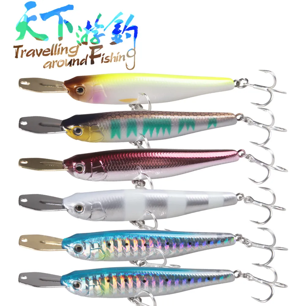 TAF Sinking Minnow Baits 70mm 8.5g Hard Fishing Lure Treble Hook Iscas Artificial Pesca Leurre Wobblers Plastics | Спорт и
