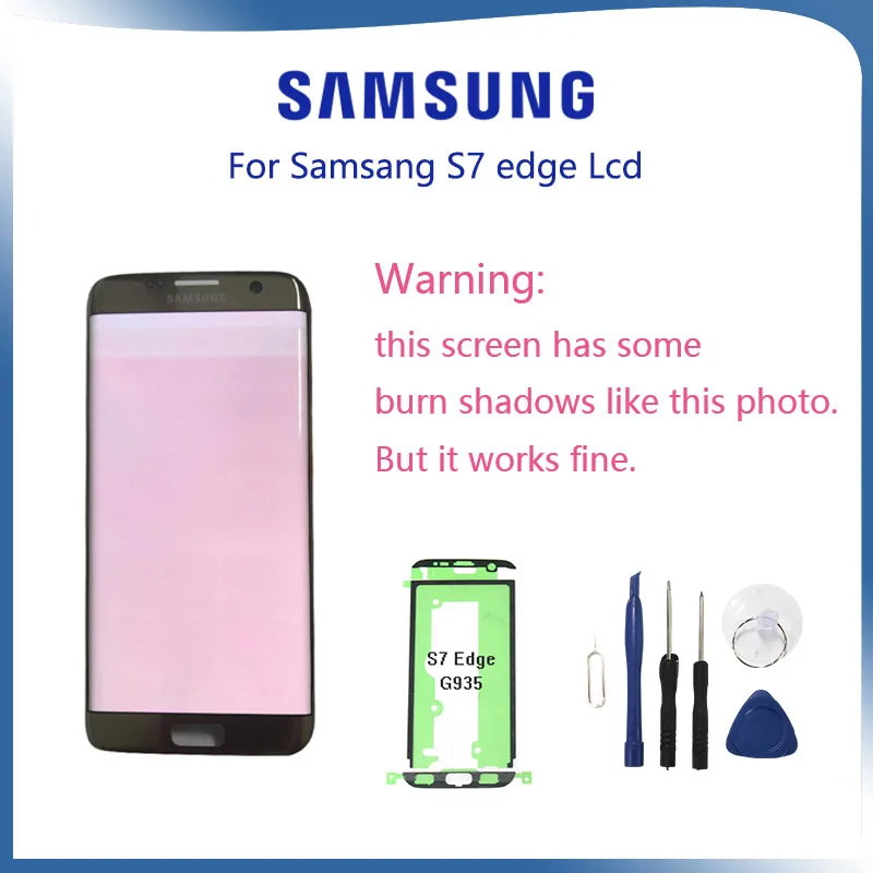 Для Samsung Galaxy S7 edge G935F G935FD жидкокристаллический дисплей с тачскрином и