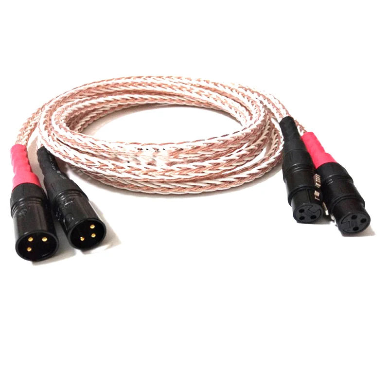 Fidelidade 8tc 7n Occ Cobre Puro Xlr Áudio Cabo de Equilíbrio Xlr Cabo Macho para Fêmea m f Cabo de Áudio Alta - Image 3