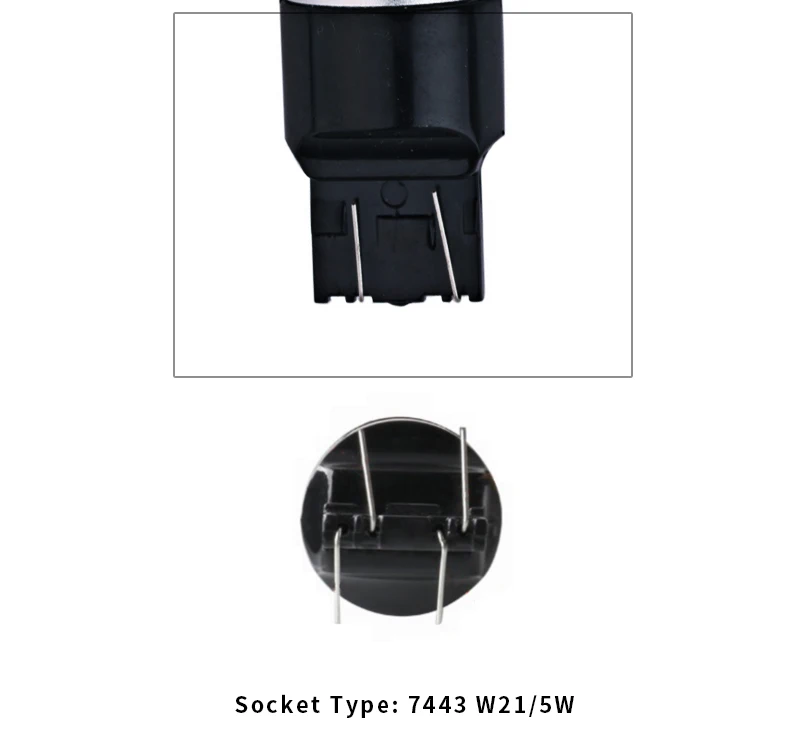 CanBus error free 1156 BA15S P21W 1157 P21/5 Вт BAY15D Фары заднего хода автомобиля светодиодный светильник 3157 P27/7 Вт 7443 авто тормозные лампы 12 V-24 V лампы