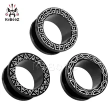 The Great Wall Темный шкив текстура тоннели для ушей расширители серьги стречеры модный подарок для унисекс женщин мужчин продавать по паре