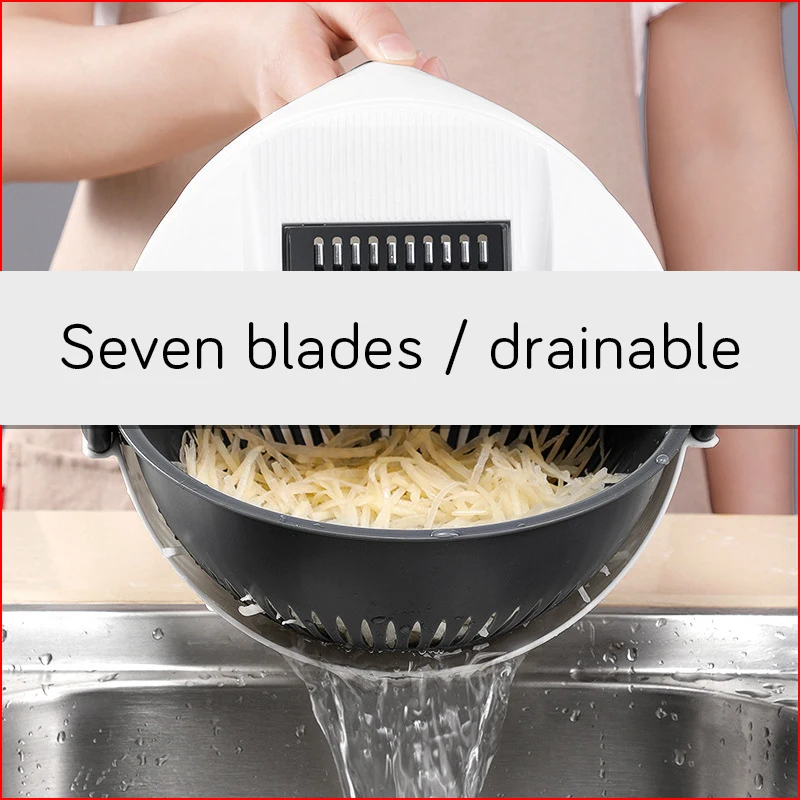 Вращающаяся овощерезка ручной слайсер освежитель для картофеля кухонные