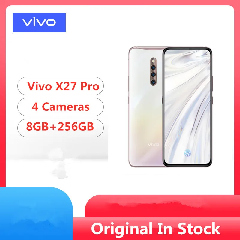 DHL, быстрая, Vivo X27 Pro, сотовый телефон Snapdragon 710, Android 9,0, 6,7 дюймов, 2460X1080, 8 ГБ ОЗУ, 256 Гб ПЗУ, МП, подъемная камера