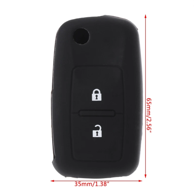 2 кнопки силиконовый чехол для брелка с ключом для VW Seat Skoda Seat Polo Passat T5