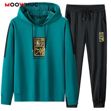 

Sportswear New Hoodie + Pants Spring Men's Casual Sets 2022 Autumn Jogger Male Fashion Tracksuits Sweatshirt Hombre Fit MOOWNUC