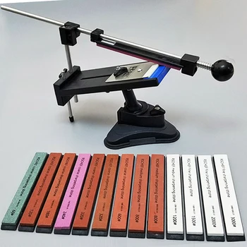 

ruixin pro Sharpener Professional Kitchen Knife Fix Fixed Angle with multi high quality stones sharpening stone whetstone grind