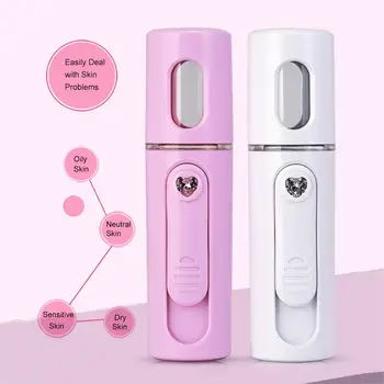 

Portable USB Nano Mist Sprayer Facial Body Nebulizer Steamer Humidifier Moisturizing Skin Care Mini Face Spray Beauty Instrument