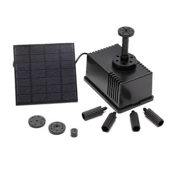 

Solar Solar Fountain Water Pump Kit 1.2W 3M/9.8ft Wire Length Solar Power Water Pump with Different Sprinkler Heads, Free and