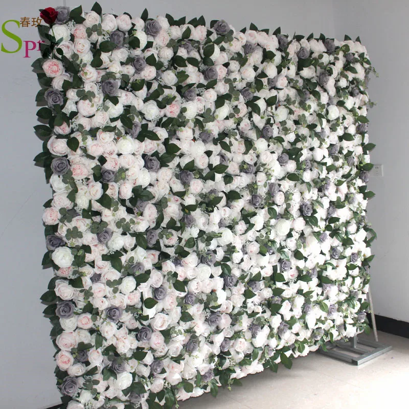 SPR 10 шт./лот искусственные розы стеновые панели свадебный фон искусственная настольная дорожка с цветами центральный Декор цветочный