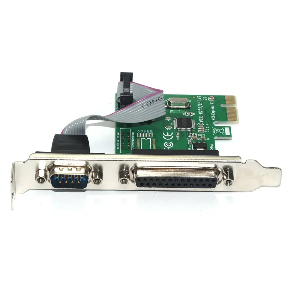 

Multi-Purpose Pci-E Transfer Printer Card Tax Control Card Lpt/Rs2321 String 1 Parallel Port Parallel Port Combination Card