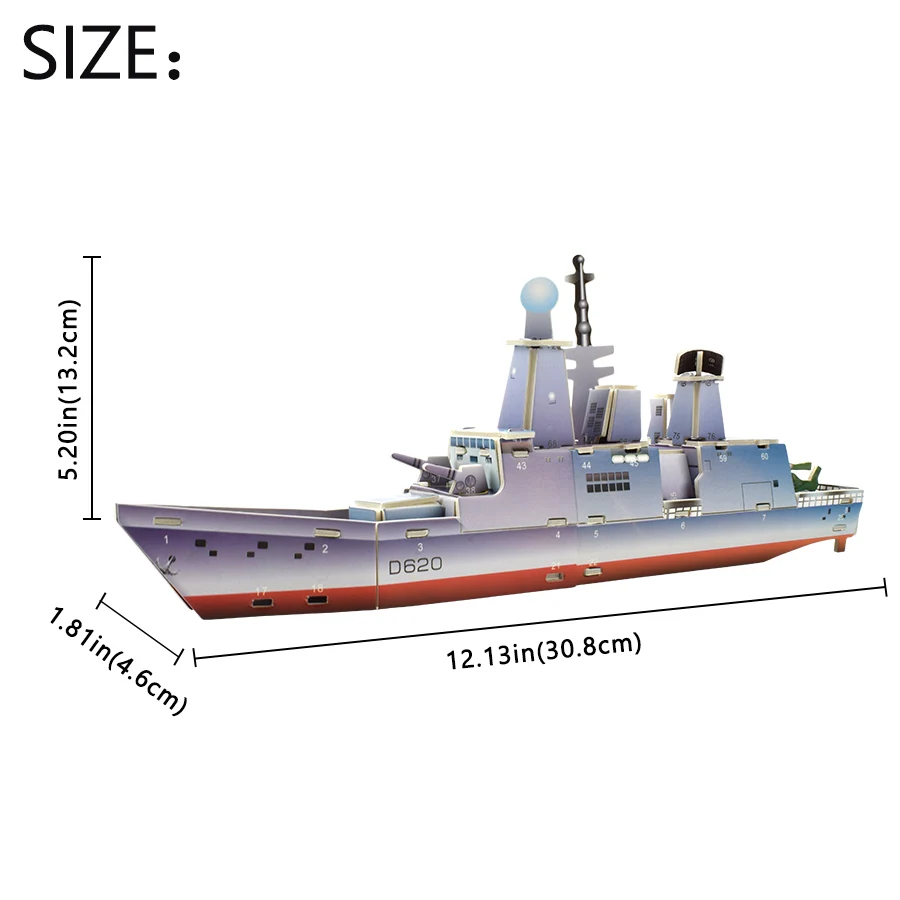 Круизный корабль 3D DIY Головоломка модель фрегата в сборе линкор бумажный пазл игрушки для детей Детский обучающий игрушка забавный подарок