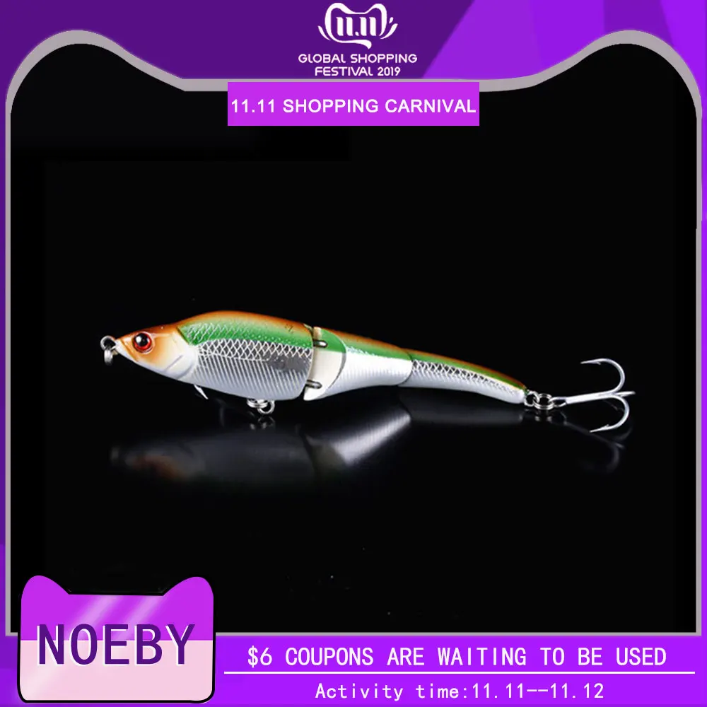 NOEBY NBL9148 погружающийся карандаш сегмент приманка Walleye форель пластиковый