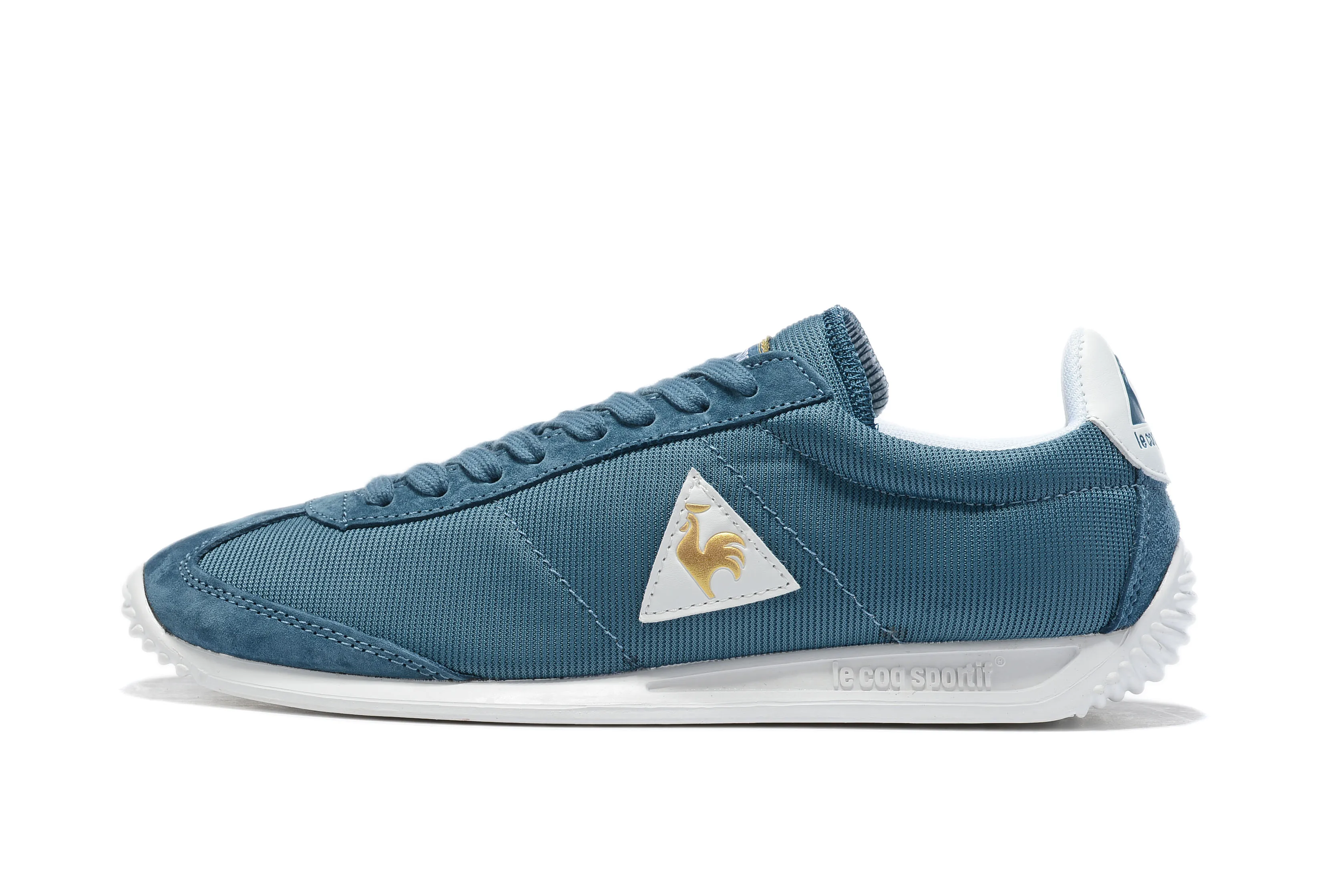 Новинка; оригинальные сетчатые мужские кроссовки Le Coq Sportif; Модные дышащие кроссовки для мужчин и женщин; одноцветные кроссовки для бега - Цвет: Sea blue