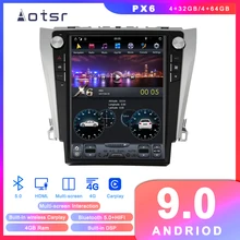 Автомобильный GPS навигатор Tesla style Android 9 0 для Toyota Camry 2012 2016
