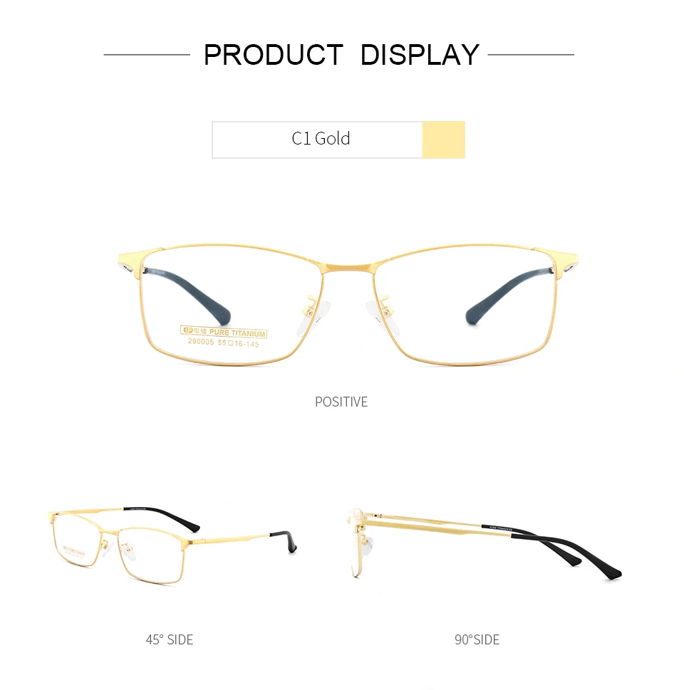 TANGOWO Men Titanium Optical Glasses Frame Fashion Stylish Male Eyeglasses Square Ultralight Glasses Optical Frame for Men