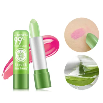 

VIP LINK HD Waterproof Aloe Vera Color Mood Changing Lipstick Long Lasting Moisturizing Lip Cosmetic