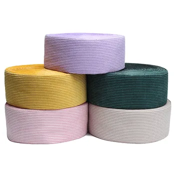 

(25 yards/lot) Stock color 3 inch corduroy velvet hair bows ribbon