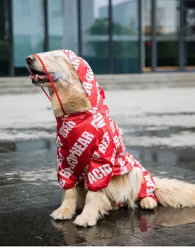 

big dog raincoat Reflective Pet Outdoor products Protection Waterproof Dogs Supplies Endurable Easy Washing petshop Protection