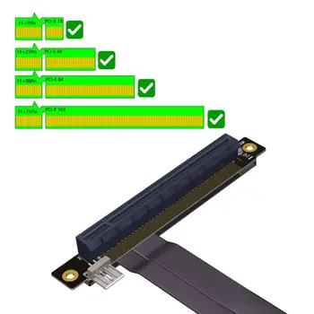 

32G/bps PCI-e 3.0 16x To M2 M.2 NVMe Key-M 2230 2242 2260 2280 Riser Card Gen3.0 Cable PCIe x16 Extender with Sata Power