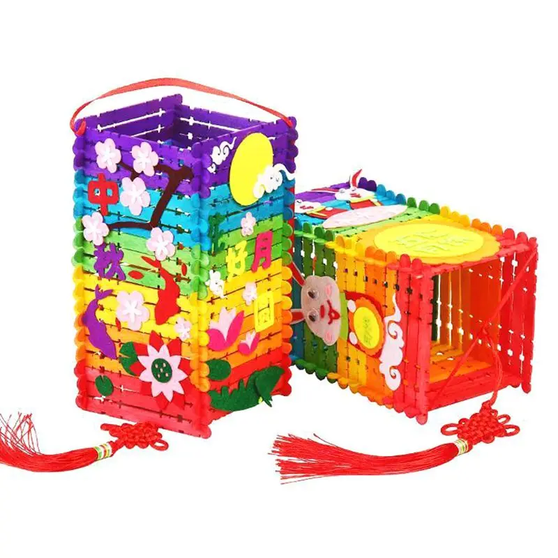 Chinese Cartoon Lanterns Kids DIY Handmade Wedding Party Decoration Hanging Lantern for Children