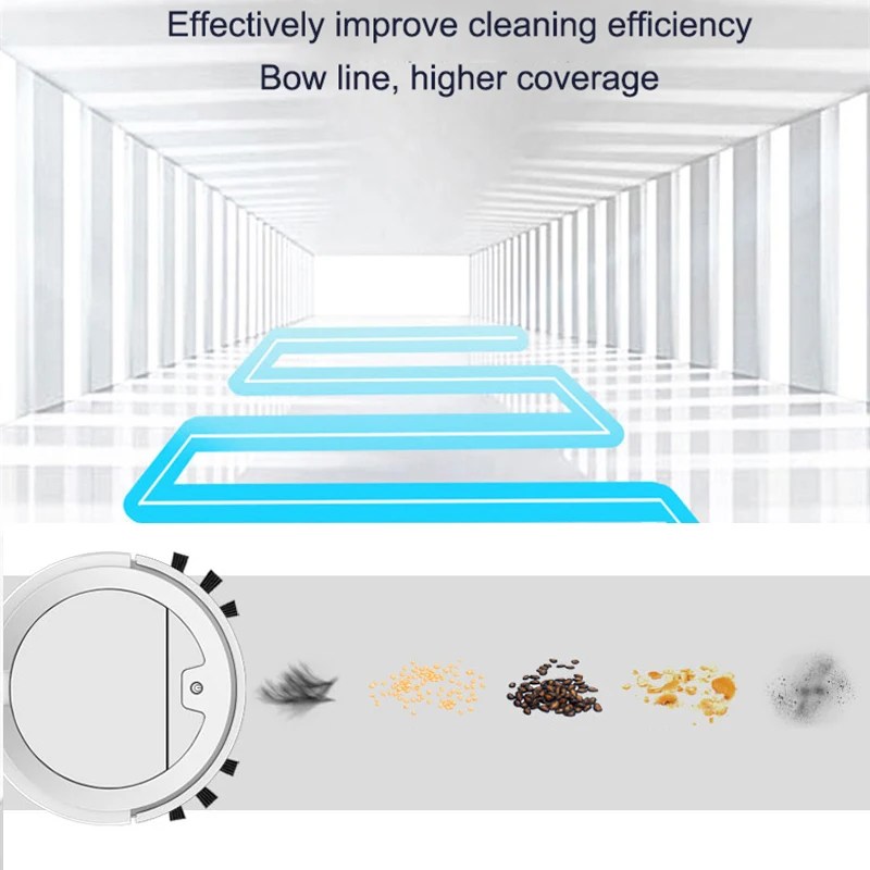 US $62.05 2021 New Upgraded Robot Vacuum Cleaner Household Sweeping Robot Wet And Dry Vacuum Cleaner With Water Tank For Home