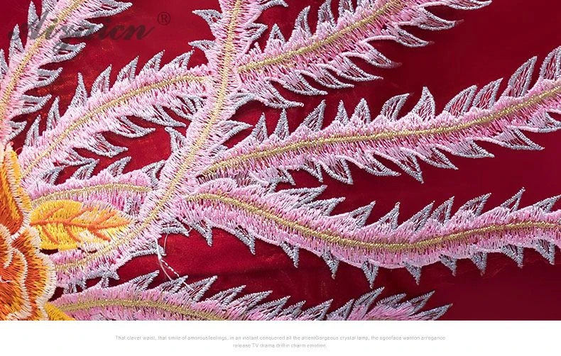 Красный Русалка Вышивка Cheongsam современные невесты вечерние платья Qi Pao женское китайское свадебное платье Qipao продвижение халат