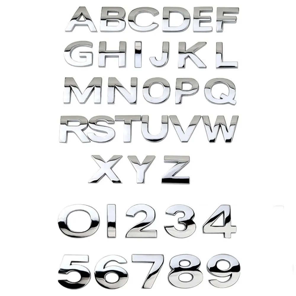 Автомобильные 3D буквы английские логотип автомобиля сделай сам буквенно