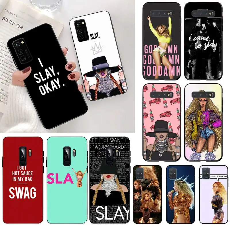 Чехол для телефона Beyonce I slay Samsung S20 plus Ultra S6 S7 edge S8 S9 S10 5G lite 2020 | Мобильные телефоны и