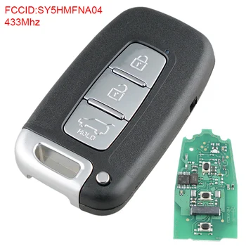

433Mhz 4 Buttons Remote Smart Car Key Fob with PCF7952AF Chip SY5HMFNA04 Fit for Hyundai Car Key