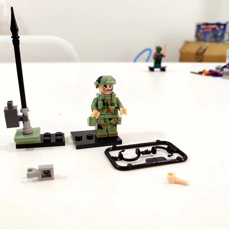 

Ninja Turtle Mini Action Figure Army Police Building Block Collect STEM Toy Gift Compatible Legoingly Ninjagoed Kid Mine Craft