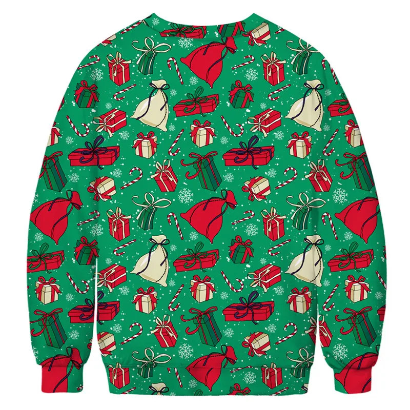Уродливый Рождественский свитер с 3D-принтом, Забавный Рождественский пуловер с капюшоном, свитер для мужчин и женщин, осенне-зимние свитера, джемперы, топы