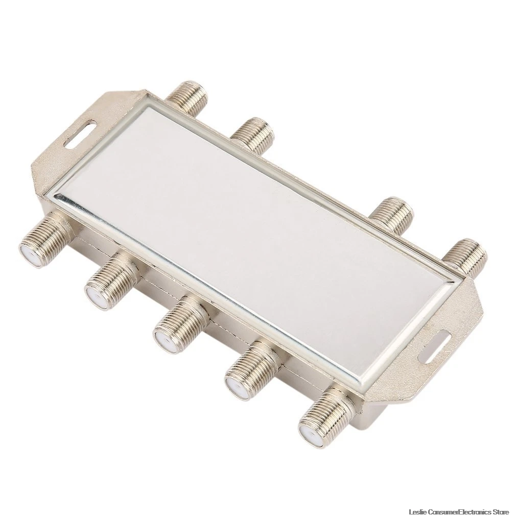 DS81 8 в 1 спутникового сигнала выключатель DiSEqC приемник LNB Multiswitch Heavy Duty цинковое литье под давлением хром литой обработанный