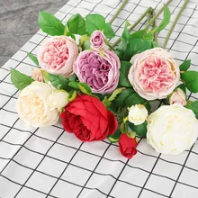 Aliexpress - Artificial Flowers Austin Roses Feel Moisturizing Roses Home Decoration Roses Artificial Flowers Table Flower Arrangement DIY