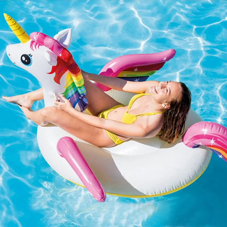 

Origional Product INTEX 57561 Small Unicorn Riding Water Animal Inflatable Rides Children Swimming Pool