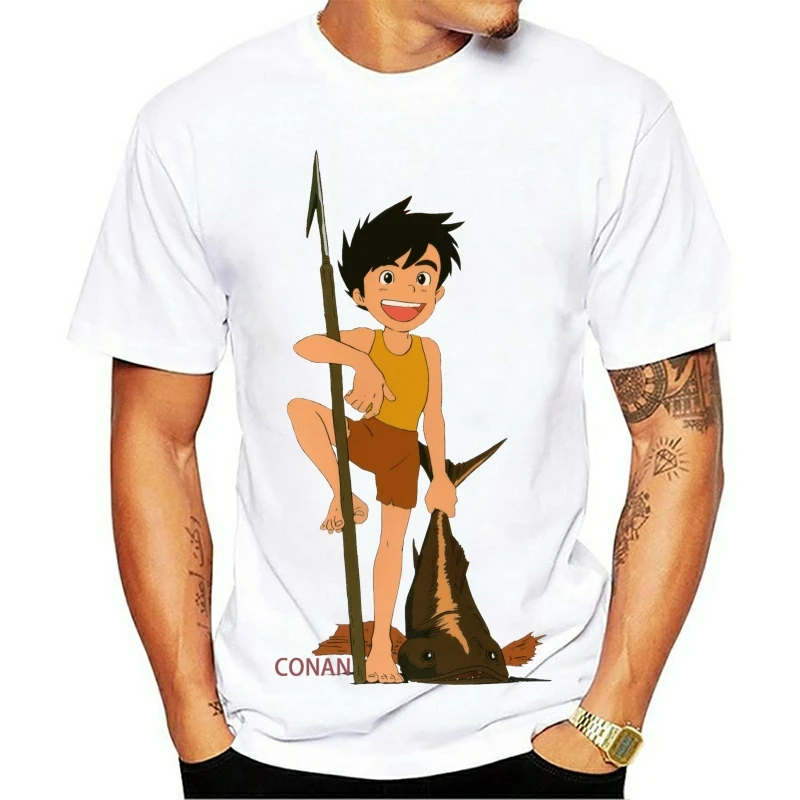 

T Shirt Mesh Future Boy Conan CARTON years 80 1-S-M-L XL- show original title Tops wholesale Tee custom Environtal printed T