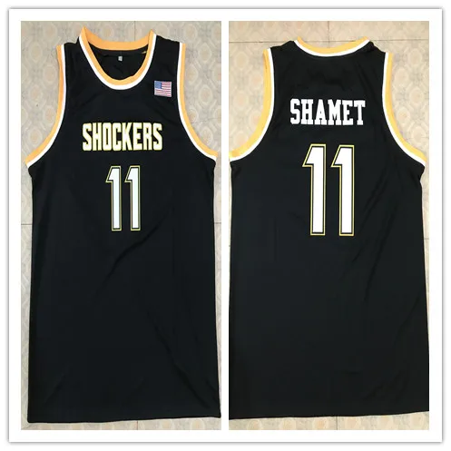 

shockers #11 Landry Shamet Wichita retro Throwback mens Basketball Jersey embroidery Stitched any Number and name
