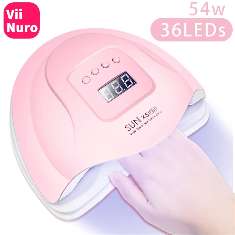 Гель-сушилка ViiNuro Sun X5 Plus 54 Вт лампа для маникюра сушки все самостоятельного